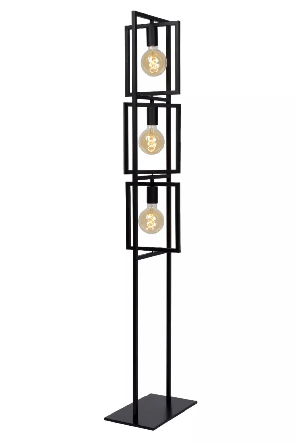 Lucide Luuk - lampadaire - 26 x 34 x 145 cm - noir