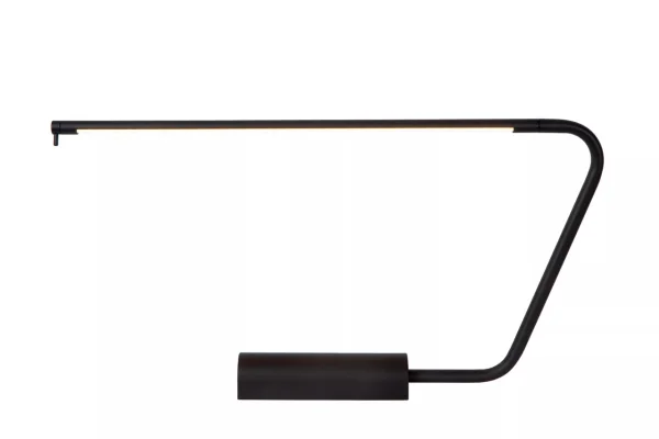 Lucide Madison - lampe de bureau - 62,5 x 5,5 x 33 cm - 6,5W LED dimmable inclus - noir