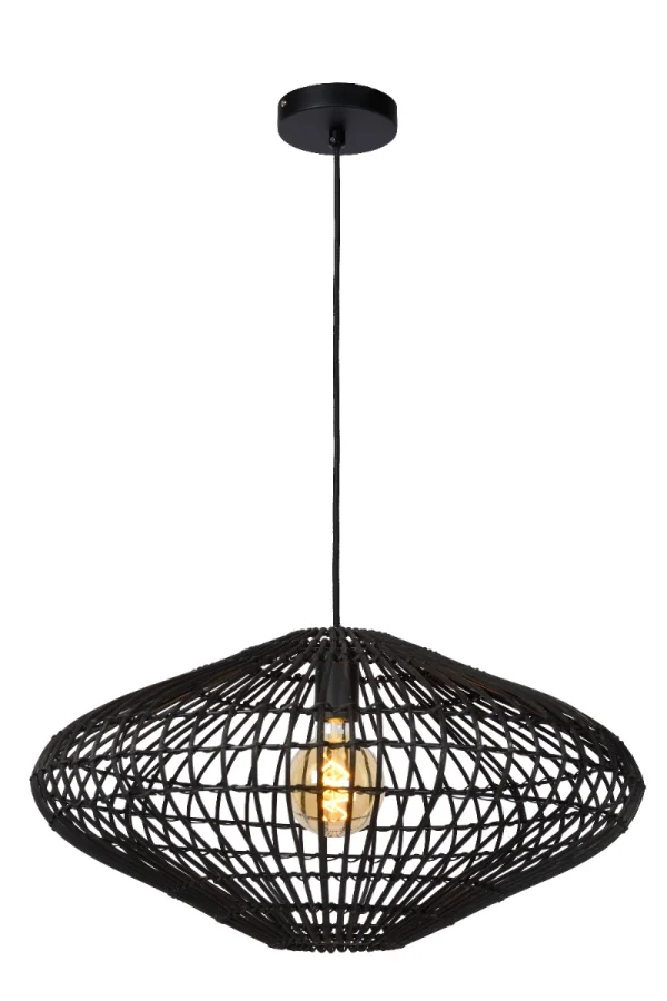 Lucide Magali - lampe suspendue - Ø 56 x 160 cm - noir