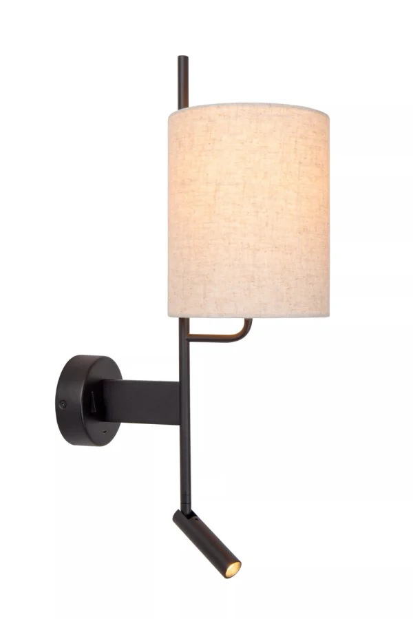 Lucide Magic - applique murale avec prise de charge USB - 30 x 18 x 58 cm - 3W LED inclus - blanc