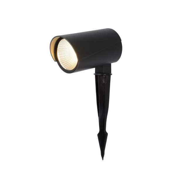 Lucide Manal - spot de sol sur piquet - 9 x 15 x 31 cm - 12W LED inclus - IP65 - anthracite