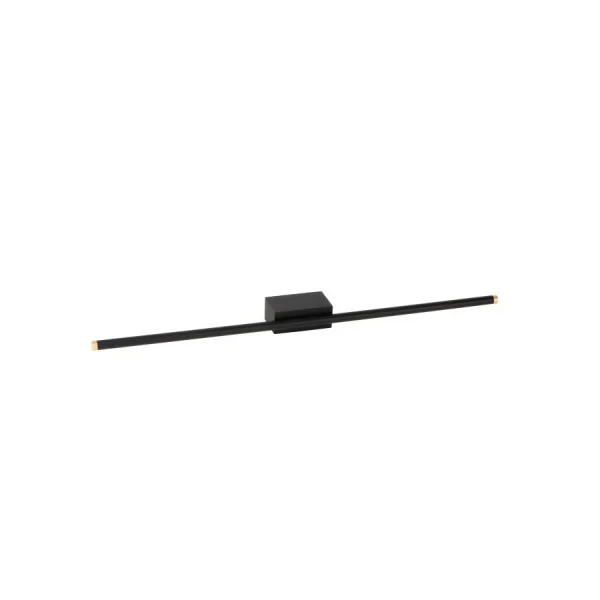 Lucide Marnik - applique murale - 59,1 x 10 x 5 cm - 13W LED dimmable inclus - noir et or