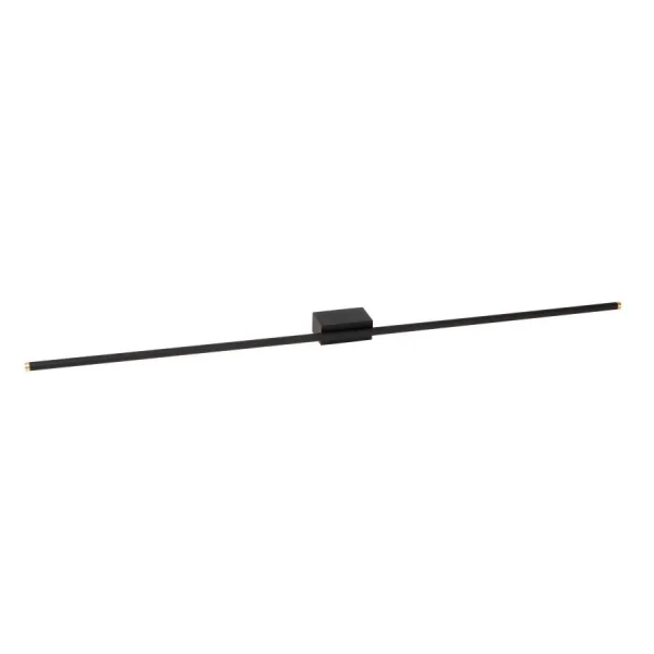 Lucide Marnik - applique murale - 97,5 x 10 x 5 cm - 18W LED dimmable inclus - noir et or