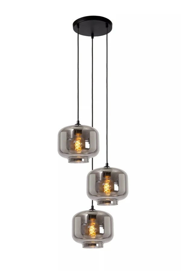 Lucide Medine - lampe suspendue - Ø 46 x 159,7 cm - fumé