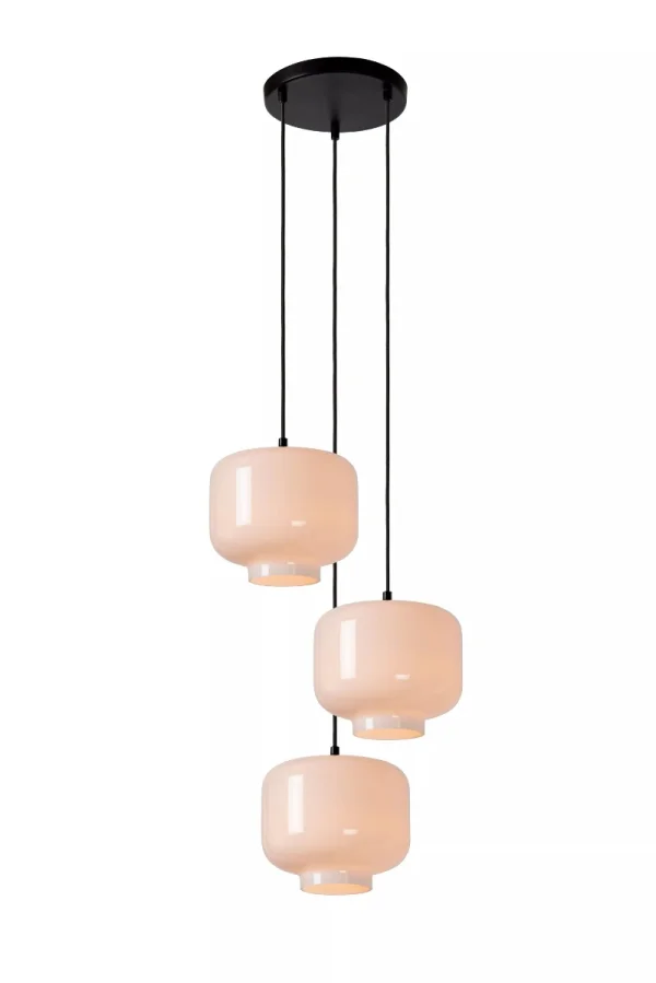 Lucide Medine - lampe suspendue - Ø 46 x 159,7 cm - opale