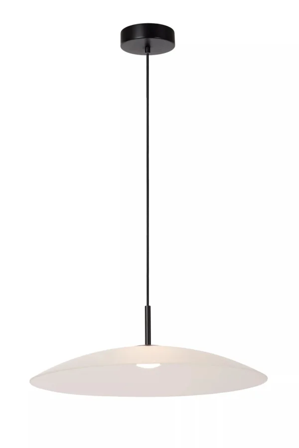 Lucide Menga - lampe suspendue - Ø 60 x 150 cm - 18,6W LED dimmable inclus - opal