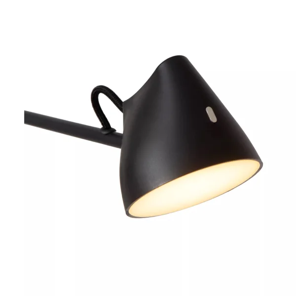 Lucide Milne - applique murale - 35 x 8 x 54 cm - 2 x 8W LED inclus - noir