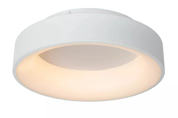 Lucide Mirage - plafonnier - Ø 38 x 11,5 cm - 22W LED dimmable inclus - blanc