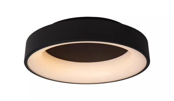 Lucide Mirage - plafonnier - Ø 45 x 11,5 cm - 33W LED dimmable inclus - noir