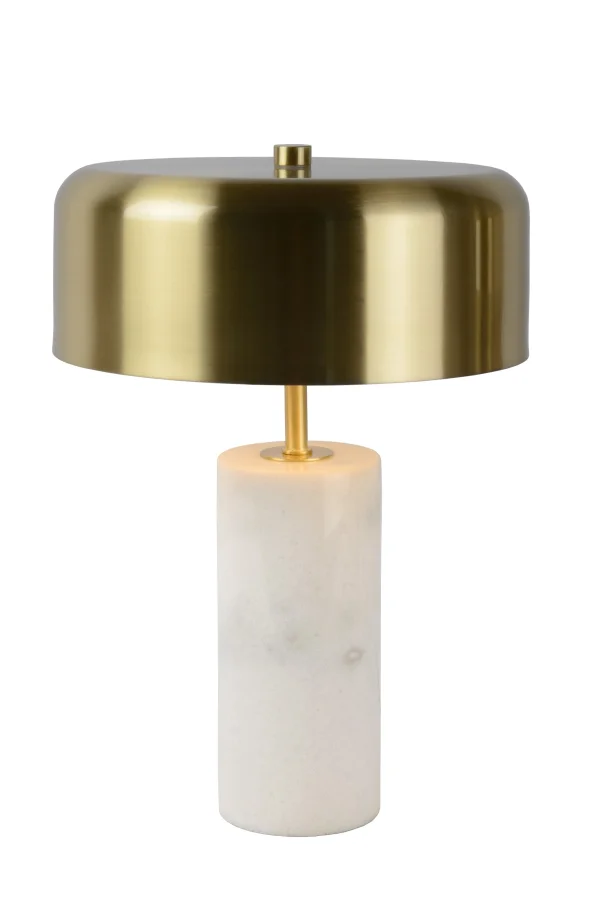 Lucide Mirasol - lampe à poser - 36,5 cm - blanc et or