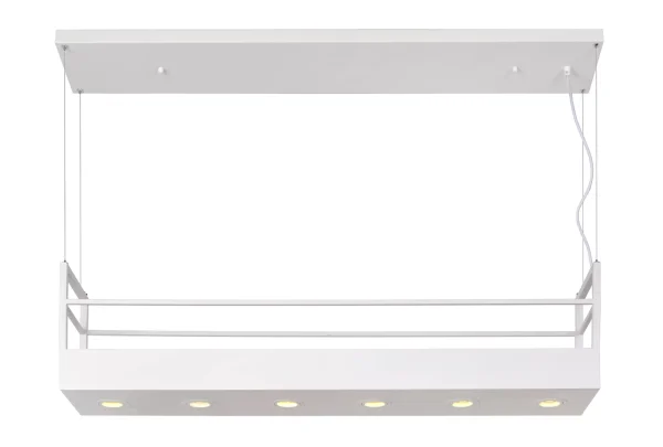 Lucide Miravelle - lampe suspendue - 110 x 22 x 160 cm - blanc