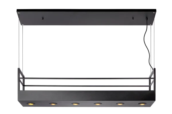 Lucide Miravelle - lampe suspendue - 110 x 22 x 160 cm - noir