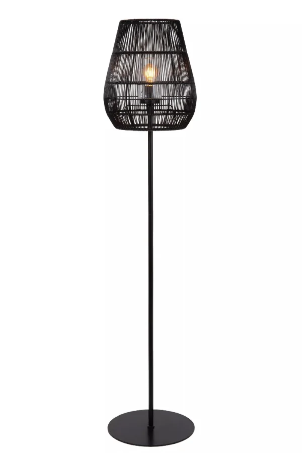 Lucide Nerida - lampadaire d'extérieur - Ø 35 x 154 cm - IP44 - noir