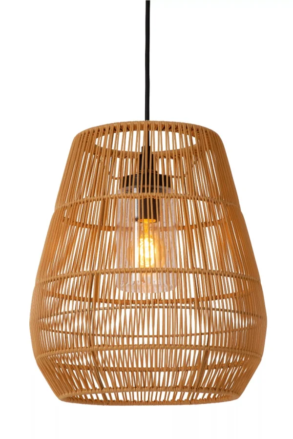 Lucide Nerida - lampe suspendue - Ø 35 x 389 cm - IP44 - naturel