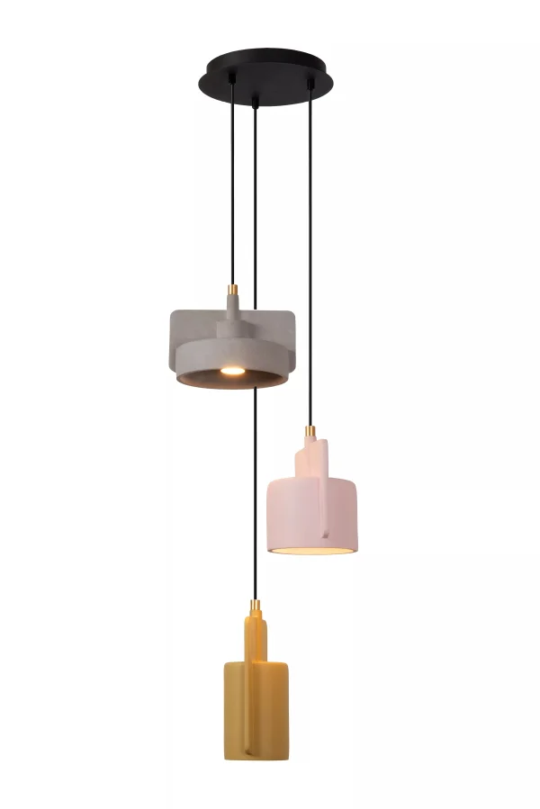 Lucide Ninja - lampe suspendue -Ø 25,5 x 120 cm - multicolore