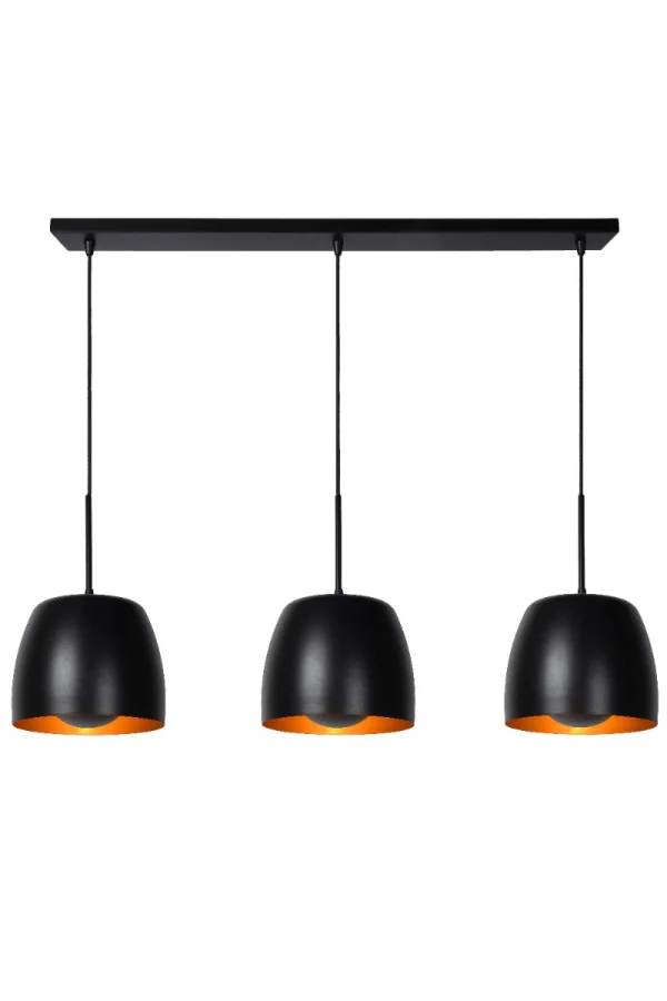 Lucide Nolan - lampe suspendue - 104 x 24 x 149 cm - noir