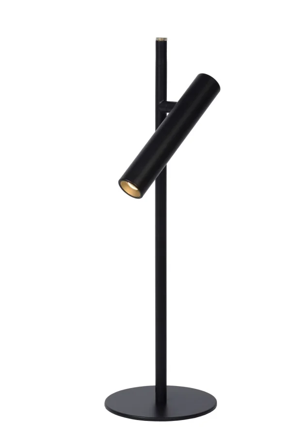 Lucide Philon - lampe à poser - Ø 13 x 42 cm - 4,5W LED dimmable inclus - noir