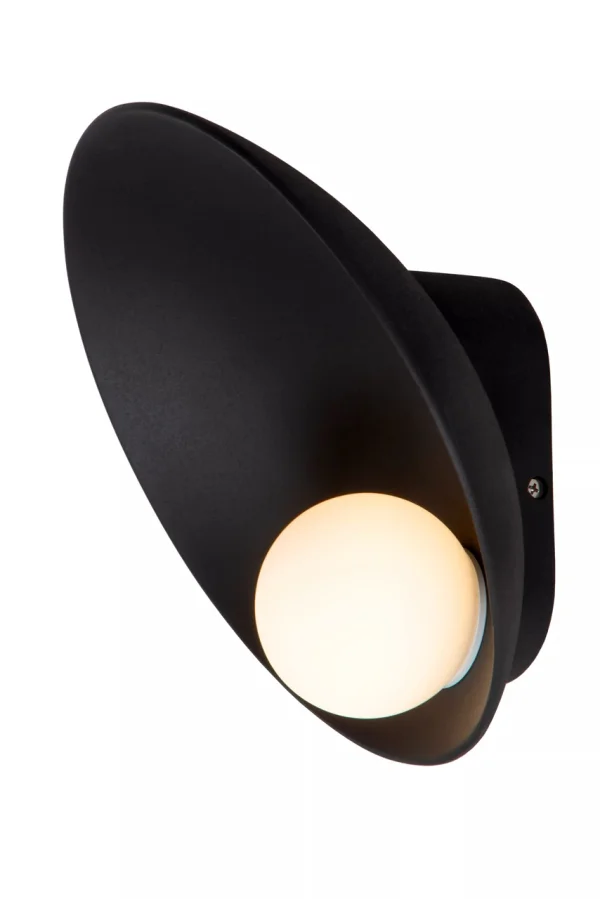 Lucide Raynell - applique murale - 23,5 x 15,5 x 23,5 cm - 6W LED dimmable inclus - noir