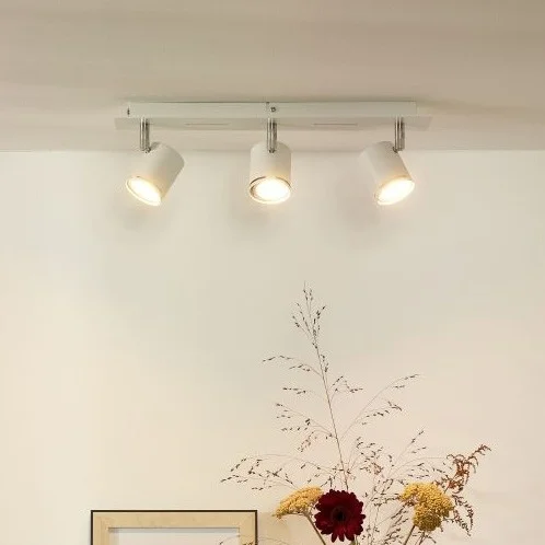 Lucide Rilou - spot en saillie - 42 x 7,5 x 12 cm - 3 x 4,5W LED dimmable inclus - blanc
