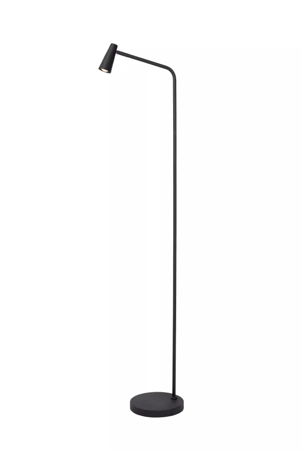 Lucide Stirling - lampadaire rechargeable - 28 x 20 x 137,5 cm - 3 step dimmer - 3W dimmable LED inclus - noir