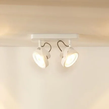 Lucide Tala 2 - spot en saillie - 28 x 12 x 20 cm - 2 x 12W LED dimmable inclus - blanc
