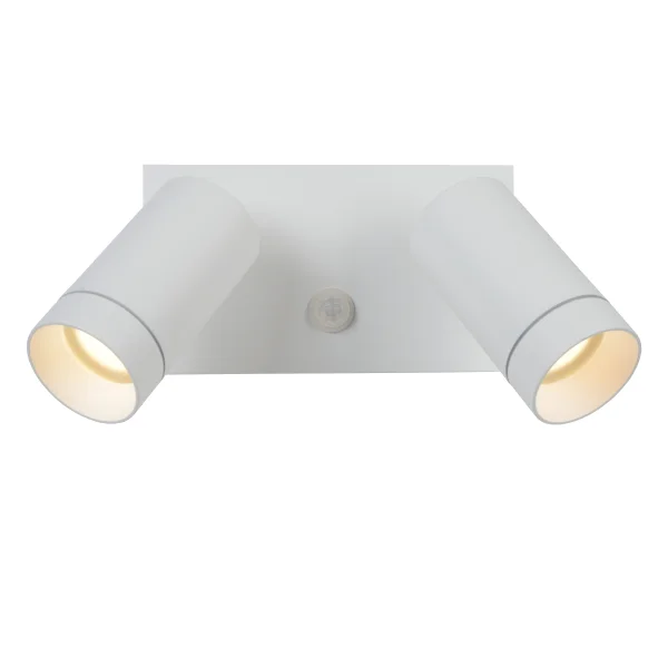 Lucide Taylor - applique murale extérieure avec détecteur - 18 x 10 x 15,6 cm - IP44 - blanc