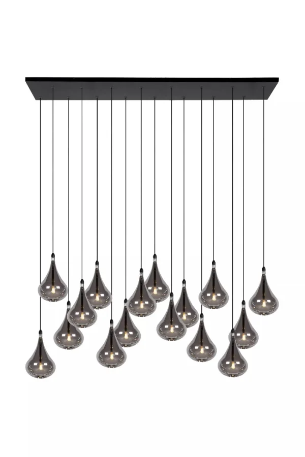 Lucide Tears - lampe suspendue - 102 x 23 x 154 cm - fumé