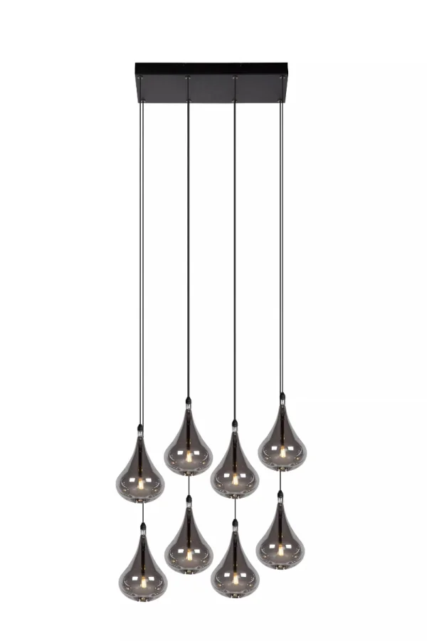 Lucide Tears - lampe suspendue - 49,5 x 24,5 x 154 cm - fumé