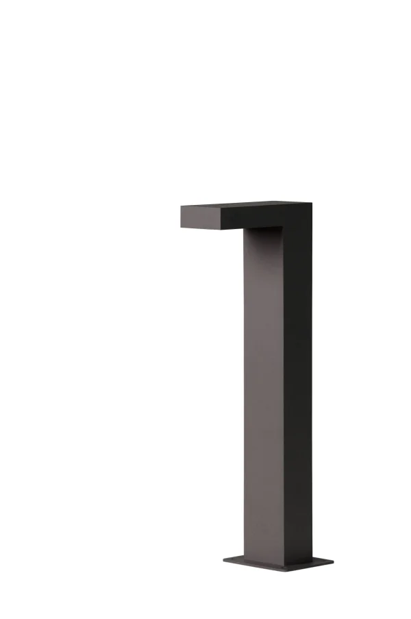 Lucide Texas II - lampe de jardin - 6 x 15 x 40 cm - 6W LED inclus - IP54 - anthracite
