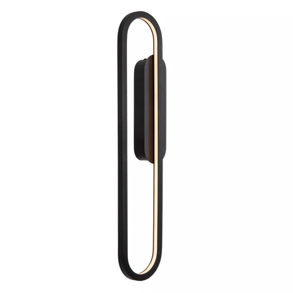 Lucide Thelma - applique murale - 12 x 5,6 x 60 cm - 22W LED dimmable inclus - noir
