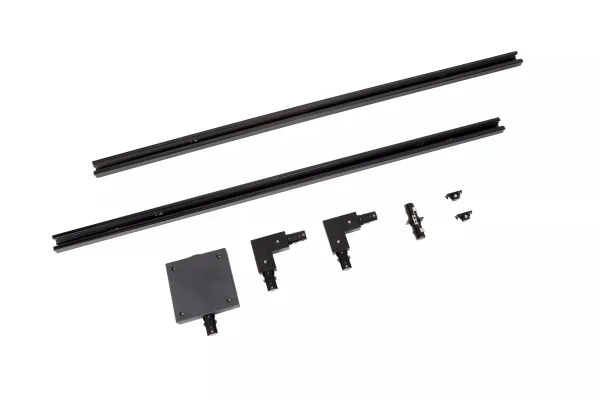 Lucide Track Starter Set - Système de rail monophasé - 2 mètres - 220V - Noir
