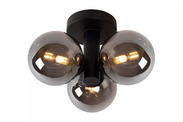 Lucide Trudy - lampadaire - Ø 30 x 18 cm - IP44 - noir