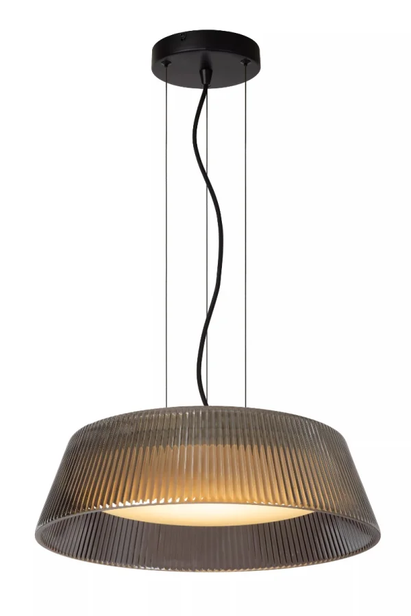 Lucide Vixi - lampe suspendue - Ø 45 x 150 cm - 22,6W LED dimmable inclus - fumé