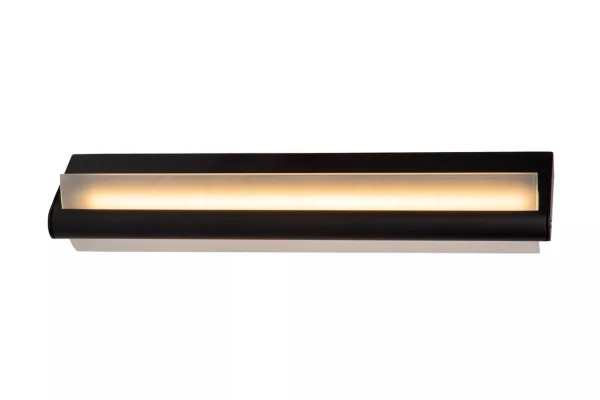 Lucide Wanda - applique murale - 45 x 10,2 x 8,9 cm - 15W LED inclus - IP44 - noir
