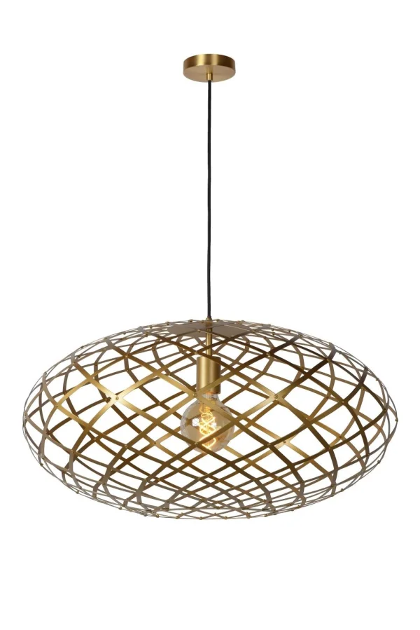 Lucide Wolfram - lampe suspendue - Ø 65 x 162 cm - or mat