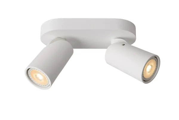 Lucide Xyrus 2 - spot en saillie - 20 x 9 x 12,5 cm - 2 x 5W LED dimmable inclus - dim to warm - white