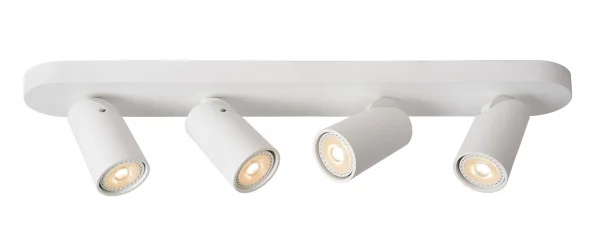 Lucide Xyrus 4 - spot en saillie - 60 x 9 x 12,5 cm - 4 x 5W LED dimmable inclus - dim to warm - white