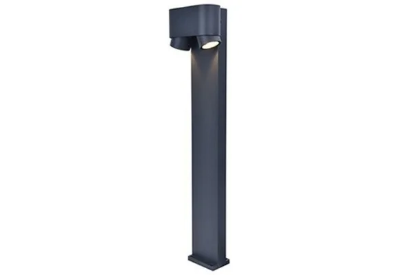 Lutec Cypress - poteau de jardin - 13 x 17,3 x 75 cm - IP44 - gris foncé