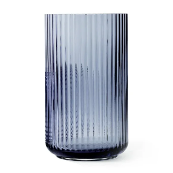 Lyngby Porcelæn Vase en verre Lyngby bleu nuit 31 cm