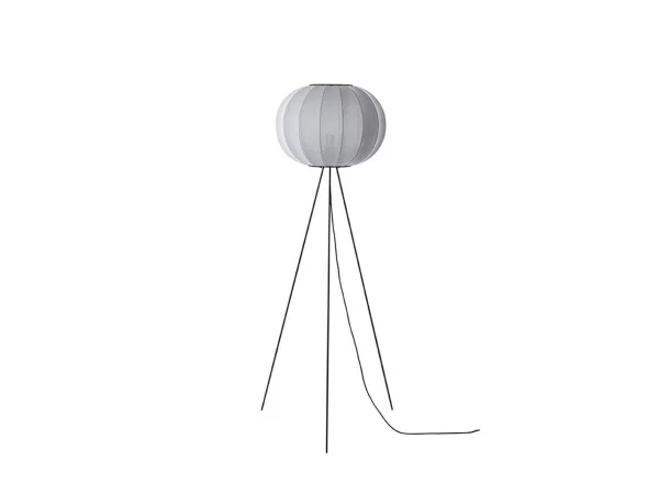 Made By Hand - Knit-Wit 45 Lampadaire Rond Haut Argent