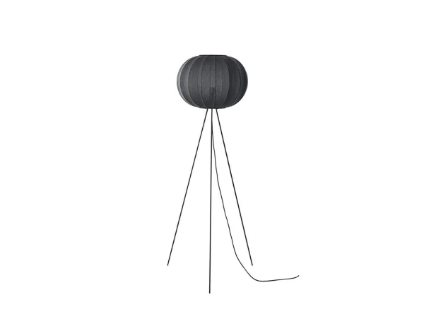 Made By Hand - Knit-Wit 45 Lampadaire Rond Haut Noir