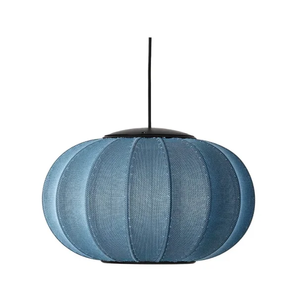 Made By Hand - Knit-Wit 45 Oval LED Suspension Blue Stone