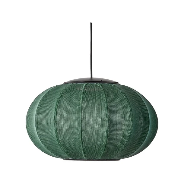 Made By Hand - Knit-Wit 45 Oval LED Suspension Tweed Green