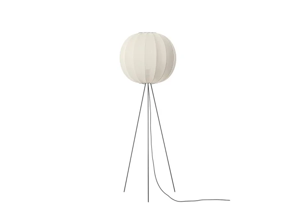 Made By Hand - Knit-Wit 60 Lampadaire Rond Haut Pearl White