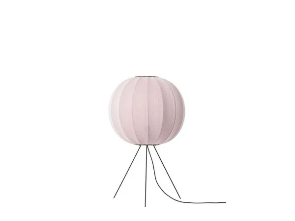 Made By Hand - Knit-Wit 60 lampe sur pied ronde, rose, 100 cm