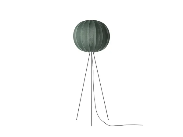Made By Hand - Knit-Wit 60 Round Lampadaire, 175 cm, vert