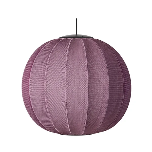 Made By Hand - Knit-Wit 60 Round LED Suspension Burgundy