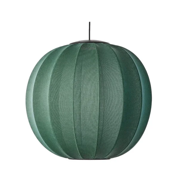 Made By Hand - Knit-Wit 60 Round LED Suspension Tweed Green