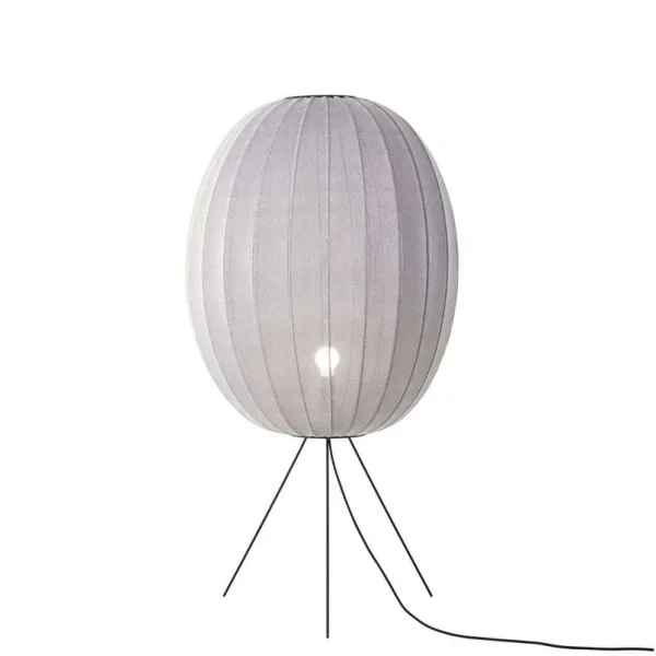 Made By Hand - Knit-Wit 65 High Oval Lampadaire argenté 130 cm