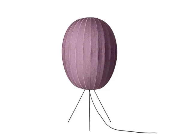 Made By Hand - Knit-Wit 65 High Oval Lampadaire, rouge, 130 cm